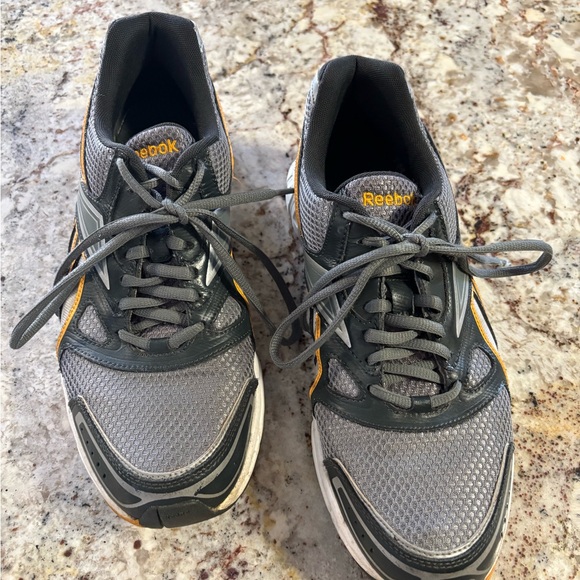 Reebok Gray and Orange Athletic Shoes - Picture 2 of 6